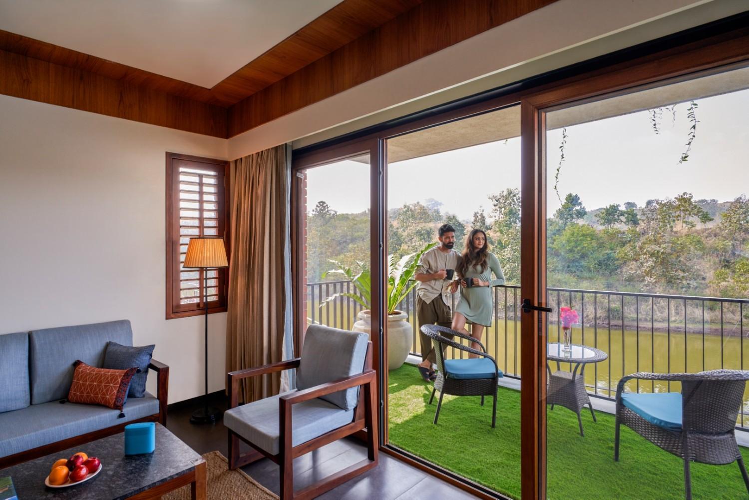 Patio Condo 1 - Lakeside Patio Condos - Grape County Eco Resort & Villas - Resort in Nashik