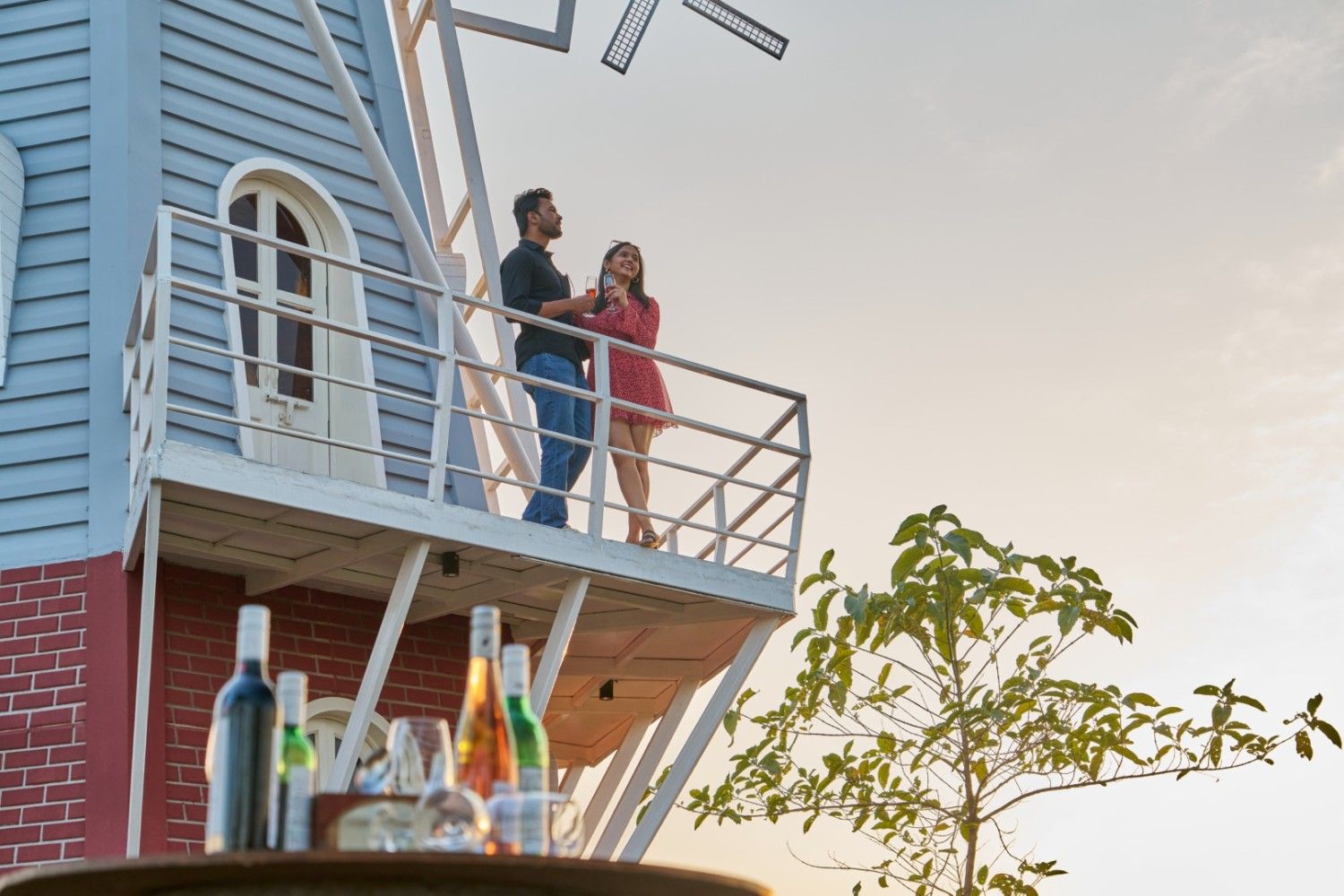 Windmill 1 2 - Dining - Grape County Eco Resort & Villas - Resort in Nashik