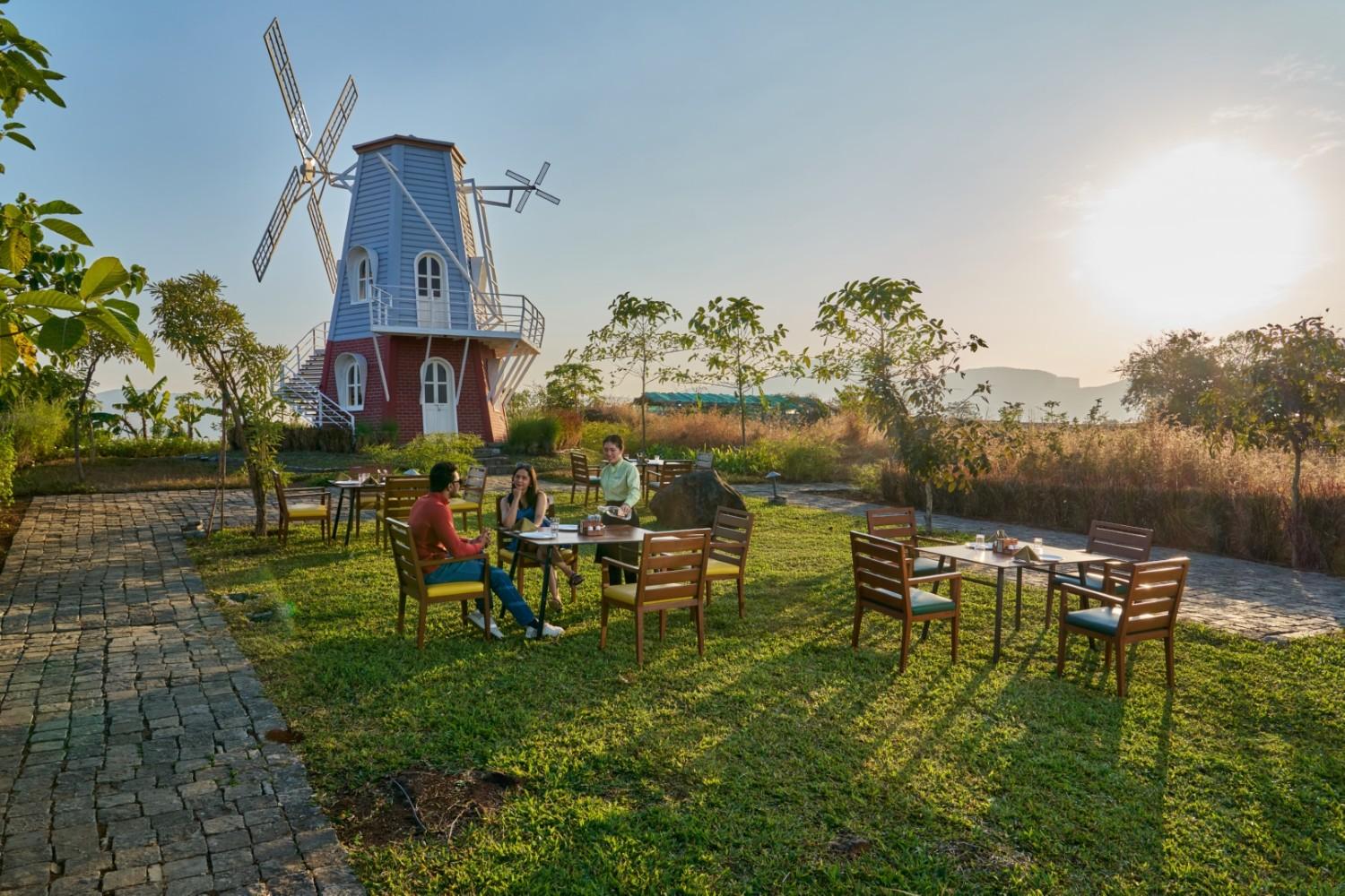 Windmill Cafe 1 1 - Windmill - Grape County Eco Resort & Villas - Resort in Nashik